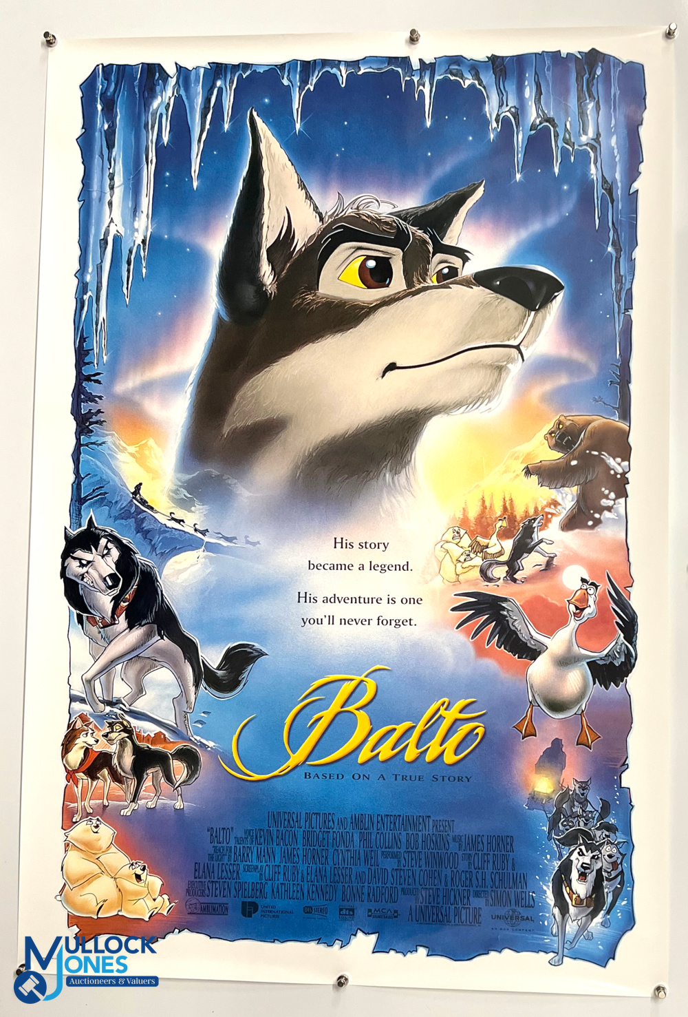 Original Movie /Film Posters (5) - 1995 Balto, 1996 Dunstan Checks In, 1995 Cut Throat Island,