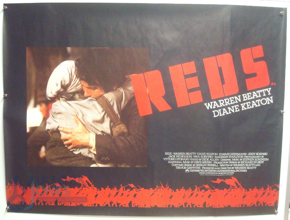 Original Movie/Film Poster - 1981 Reds Warren Betty - 40x30" approx. kept rolled, creases