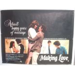 Original Movie/Film Poster - 1982 Making Love - 40x30" approx. kept rolled, creases apparent, Ex