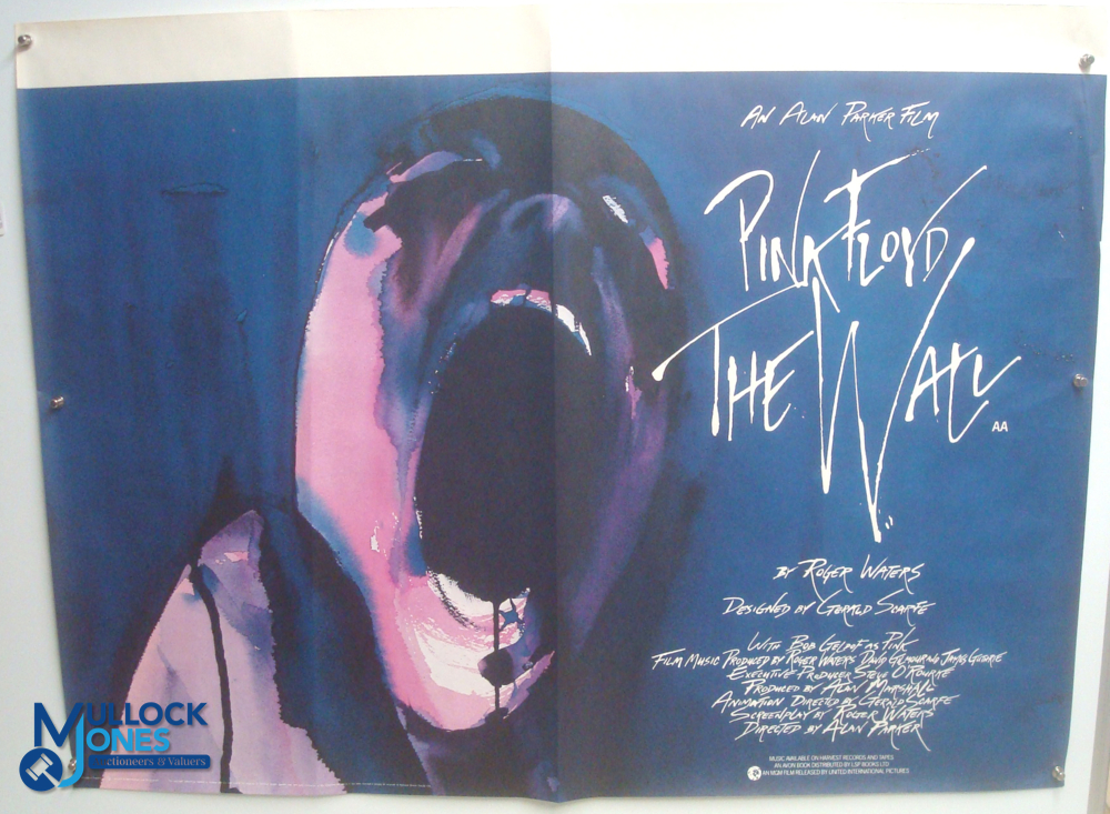 Original Movie/Film Poster - 1982 Pink Floyd The Wall - 40x30" approx. kept rolled, creases