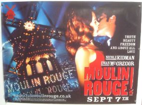 Original Movie/Film Poster - 2001 Moulin Rouge - 40x30" approx. kept rolled, creases apparent, Ex