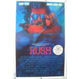 4 Original Movie/Film Posters - Rush, Under Siege 2, Lassie, Lethal Weapon 3 - 40x30" approx. kept