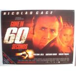 Original Movie/Film Poster - 2000 Gone in 60 Seconds - 40x30" approx. kept rolled, creases apparent,