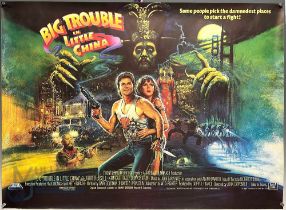 Original Movie/Film Poster - 1986 Big Trouble in Little China, 40x30” approx., kept rolled,