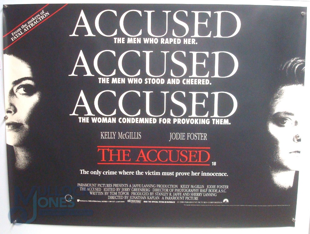 Original Movie/Film Poster - 1988 The Accused, 2001 The Score - 40x30" approx. kept rolled,