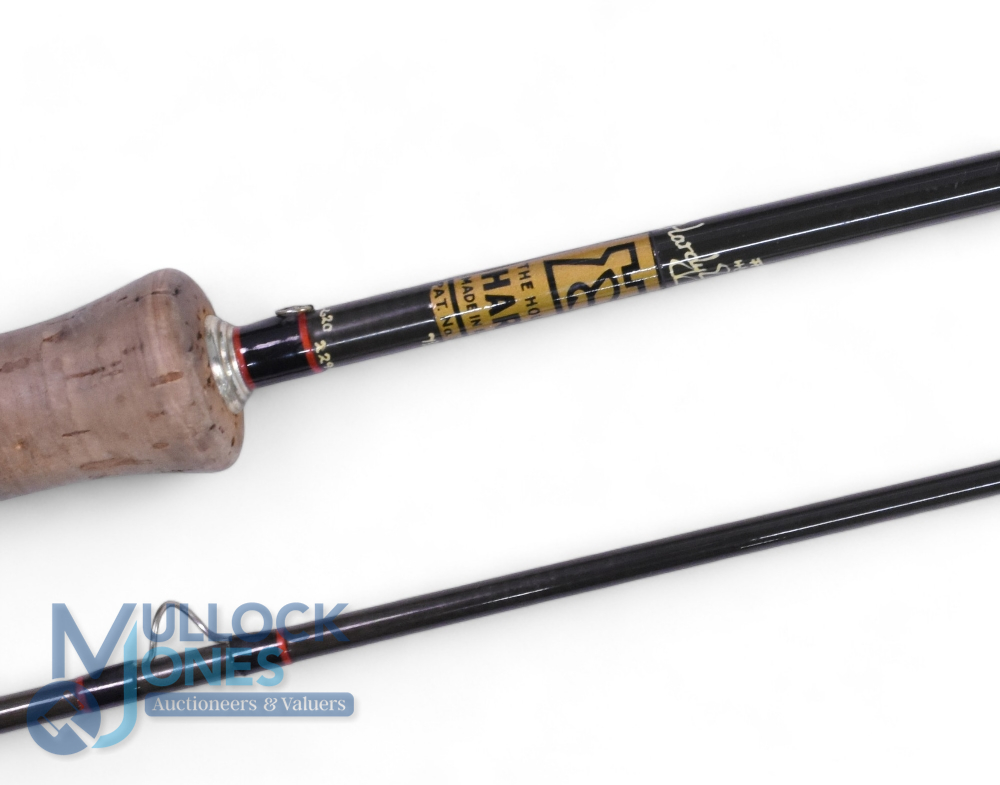 Scarce Hardy Graphite 7’6”, 2 piece trout fly rod, line rate #4/5, guides whipped black, tipped red, - Image 2 of 3