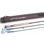Orvis Western 3, 10’ 3 piece Graphite trout fly rod, line rate #8, Tip Flex, anti-flash finish, cork