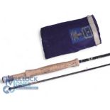 Hardy Favourite Graphite Fly rod, 9’ 2 piece, line rate #6/7, purple whipped guides, cork handle