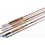 Bruce and Walker England Mk I ultra-light hollow glass fly rod 9’ 3” 2pc line 8#, alloy uplocking