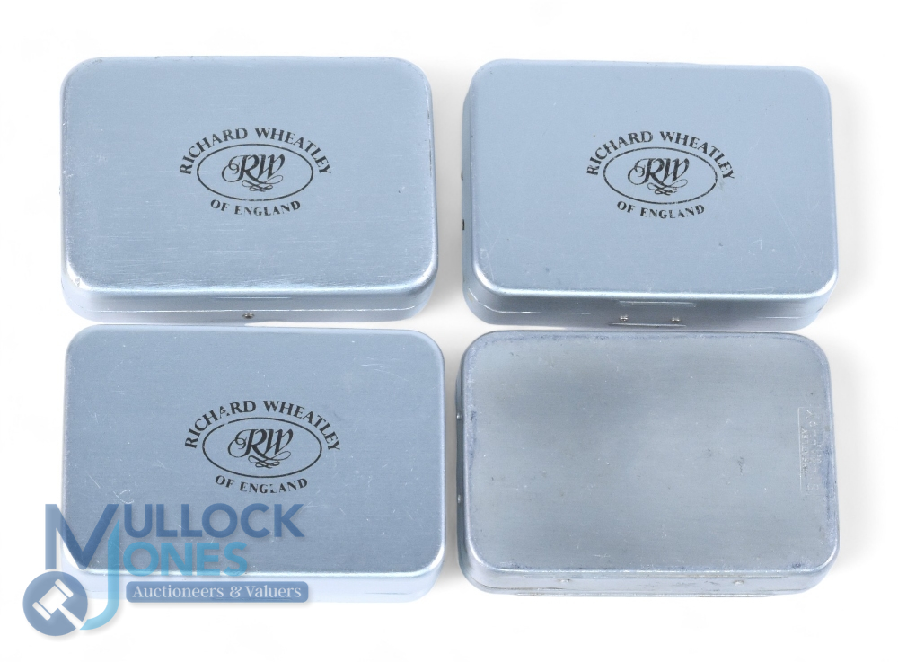 Collection of 4 Wheatley top pocket fly boxes, 3x dry fly, 6 compartment models, 1 with foam - Image 2 of 2