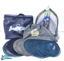 Landing Net keep Nets and Nets Parts: a Dinsmore net bag that contains break and fold net, Kennets
