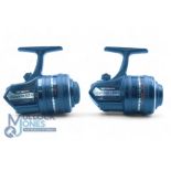 Pair of Abu Diplomat 601M coarse fishing reels, 1 with anti-back wind removed, both retain good