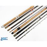 Unnamed hollow glass match rod 18’ 4pc with detachable 26” handle, stand off rings throughout, cloth