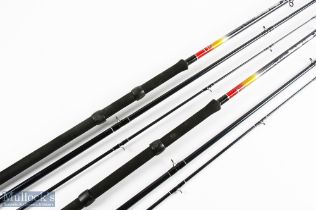 2x DAM Ultra strong match carbon rods, 3m 3pc 24” composite, composite plastic sliding reel