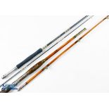 Shakespeare Alpha 1650-270 glass trout fly rod 2.7m 2pc line 7/8#, double alloy down locking reel