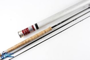 Orvis Graphite 15’ 3 piece salmon fly rod, #11, lined butt ring, black whipped snake