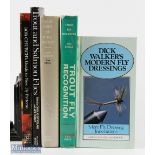 Trout and Salmon Fly Fishing Books: to include Dick Walkers Modern Fly Dressings 1980, Trout Flies