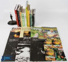 Carp Fishing Book Collection, with noted books and magazines of Practical Carp Fishing Julian