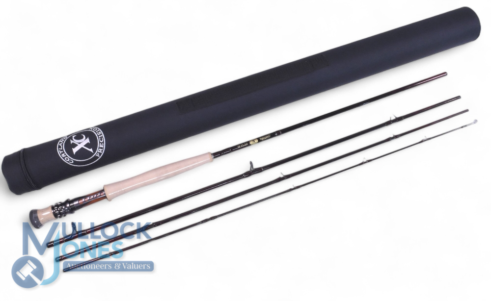 Cortland XC Precision 9’6”, 4 piece graphite trout fly rod, in as new condition, line rate #6,