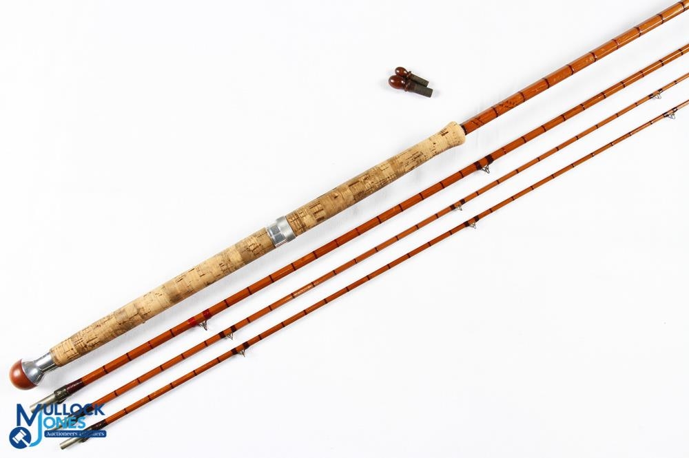 Hardy Alnwick “The No 3 AHE” wood steel centred palakona split cane salmon rod E71543 12’ 6” 3pc