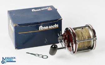 Penn USA Senator 1/4-H boat reel, cranked lever with oversize handle, on/off check, rod clamp and
