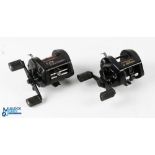 2x ABU Ambassadors - features an ABU Ambassadeur XLT 3 multiplier reel in black stamped 85-0 to