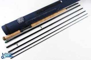 Thomas and Thomas 15’ 6 piece graphite salmon fly rod, line #11, rod No. 125693, lined butt and