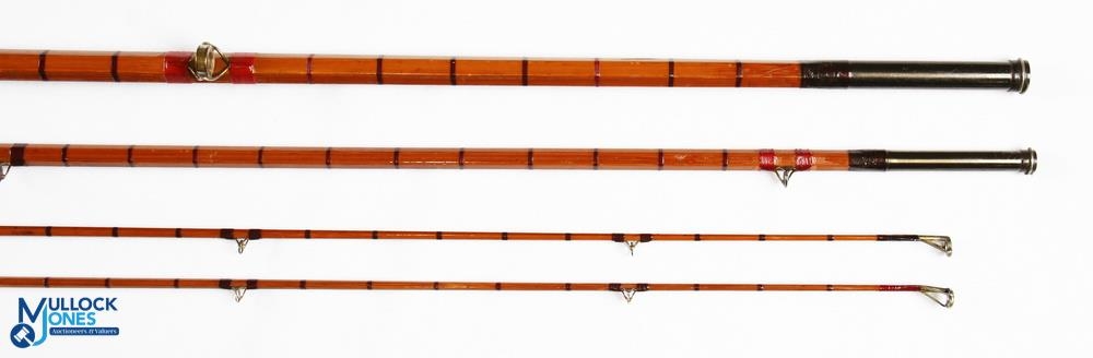 Hardy Alnwick “The No 3 AHE” wood steel centred palakona split cane salmon rod E71543 12’ 6” 3pc - Bild 4 aus 4