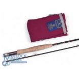 Hardy Sovereign 9’ 2 piece carbon trout fly rod, line rate #6/7, cork handle, wood spacer,