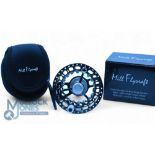 Scarce Mill Flycraft size 2, large arbor light alloy fly reel, anodized finish, carbon clutch rear