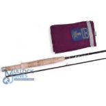 Hardy Sovereign 8’ 2 piece carbon trout fly rod, line rate #5/6, cork handle, wood spacer,