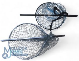 Quality Gye alloy landing net, black finish, 24” hoop, 48” main shaft, knotless mesh and carry sling