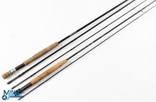 Wichwood Light Line carbon trout fly rod 10’ 6” 3pc line 8#, alloy uplocking reel seat with wood