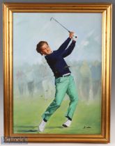 D Idrier (Contemporary) - Severiano Ballesteros Open Golf Champion Royal Lytham 1988 'In Full Cry'