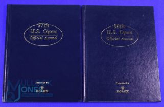 2x 1990s The US Open Golf Championship Official Annuals to incl 1997 played at Congressional Country