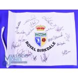 Royal Birkdale Golf Club (Open & Senior Open Golf Championship Venue) multiple signed embroidered