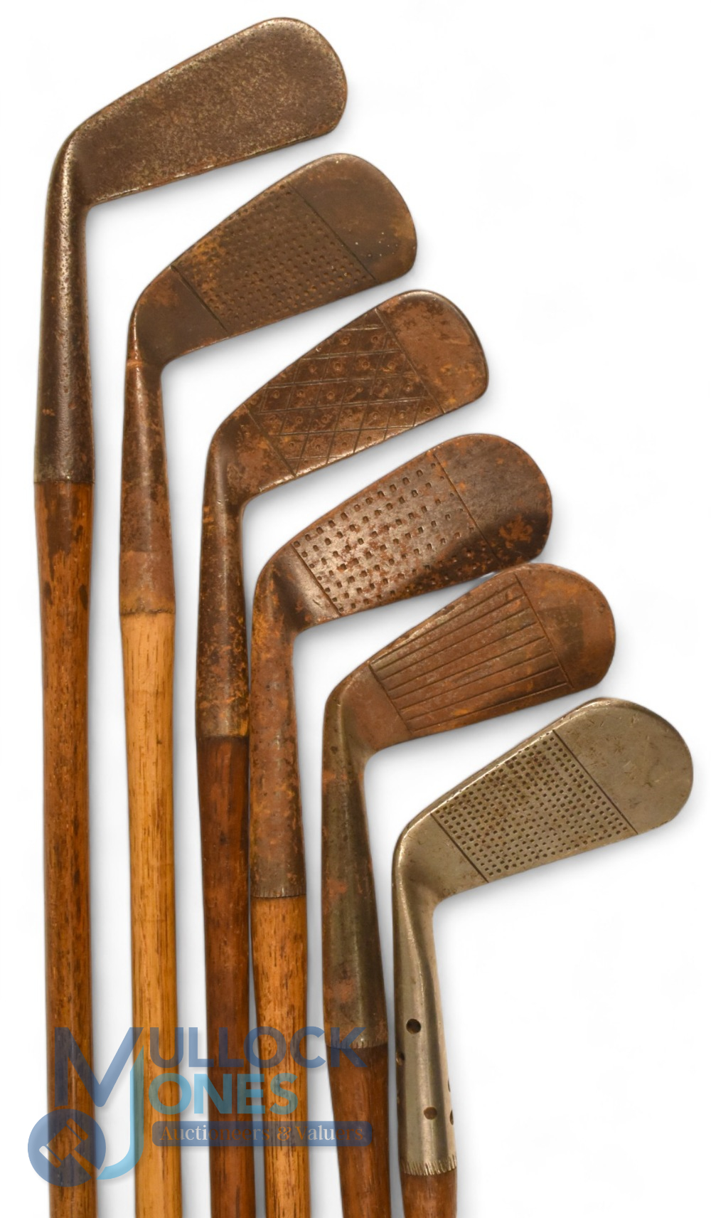 6x Assorted Irons incl Forgan Maxwell mashie, Gold Medal mashie by TA Galloway, T Walker No 2 - Image 2 of 2