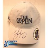 Autograph - signed Shane Lowry (Winner) 2019 Golf Open Portrush Cap - signed to the peak in ink.