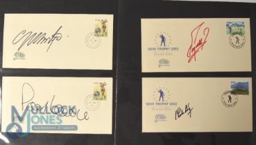 Golf Autographs - Signed First Day Covers features 8x signatures including Colin Montgomerie, Paul
