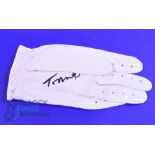 Tom Watson (8x Major Champion) signed unused golf glove - TaylorMade Tour Preferred leather golf