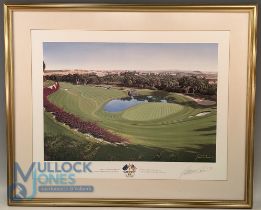 Baxter, Graeme signed 1997 Ryder Cup colour print - signed by the artist to the board and titled "