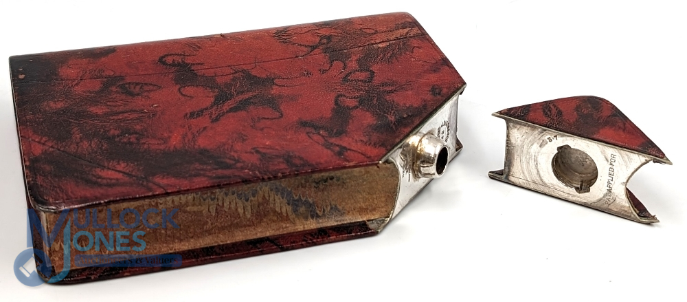 Scarce John Dixon & Sons Ltd leather book shape - The 19th Hole, spine embossed the 19th hole, T H M - Image 2 of 2