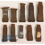 Collection of Golf Clubmakers and Retailers Cast Iron Club Head and Shaft Stamps (10) to incl