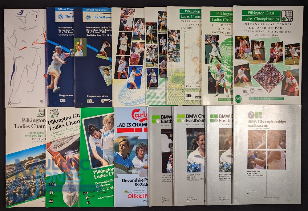 The Women's International Championships Tennis Programmes. Official programmes. Held at Devonshire