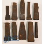 Collection of Golf Clubmakers and Retailers Cast Iron Club Head and Shaft Stamps (10) to incl J G