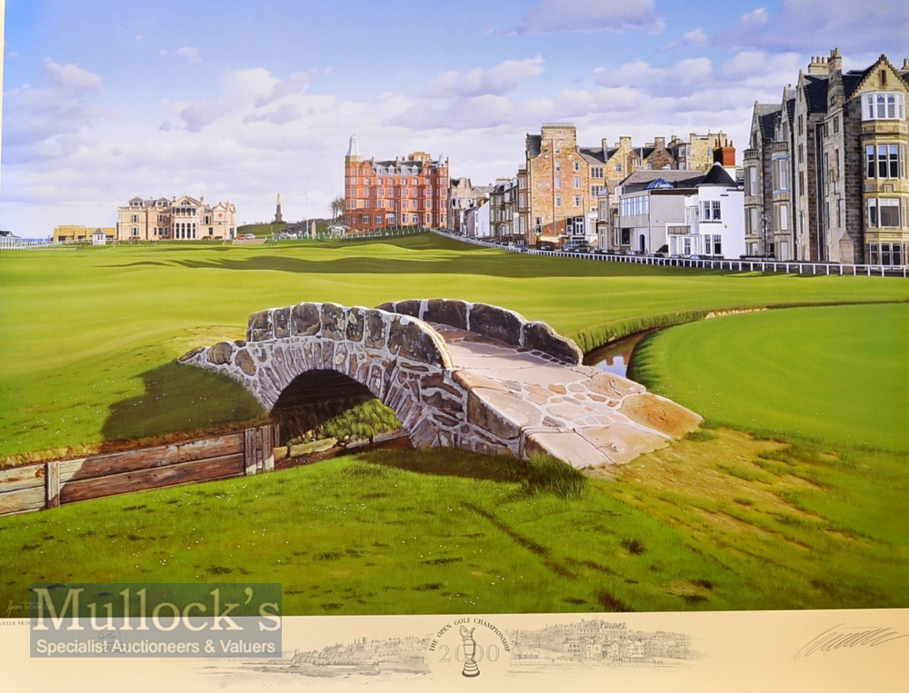 Baxter, Graeme (After) (signed) ltd edition golf poster print entitled 2000 Open Golf