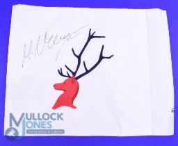 Loch Lomond Golf Club (2009 Scottish Open venue) embroidered pin flag signed by the winner Martin