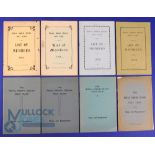 Collection of The Royal North Devon Golf Club Rules, Regulation and Members Handbooks from 1914