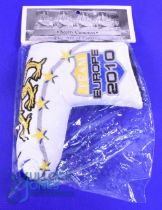 Scarce 2010 Scotty Cameron "Team Europe (Ryder Cup)" leather embroidered putter head cover still