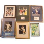 Tennis - 6 Men Players Autographed Photographs. To include Jimmy Connors, Goran Ivanicovic, Mats